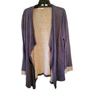 Fresh Produce Moonlight Blue Weekender Open Drape Front Cardigan Size Medium